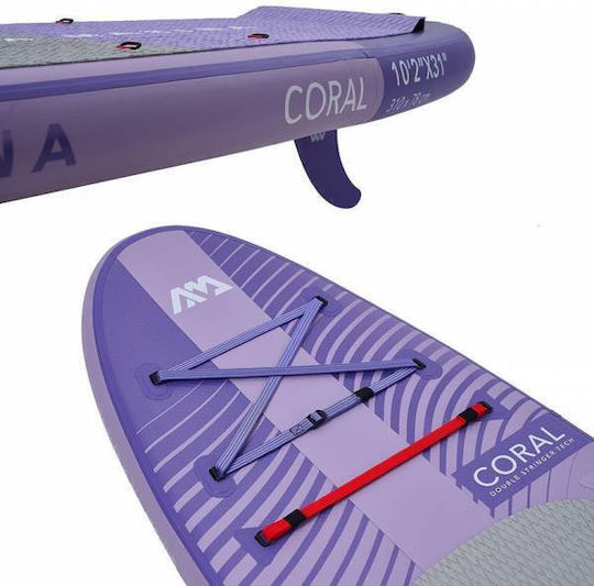 Aqua Marina Coral Aufblasbar SUP Board mit Länge 3.1m Lila