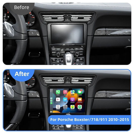 Digital IQ Sistem Audio Auto pentru Porsche Boxster / Cayman 2010-2015 (Bluetooth/USB/WiFi/GPS/Apple-Carplay/Android-Auto) cu Ecran Tactil 8.4"