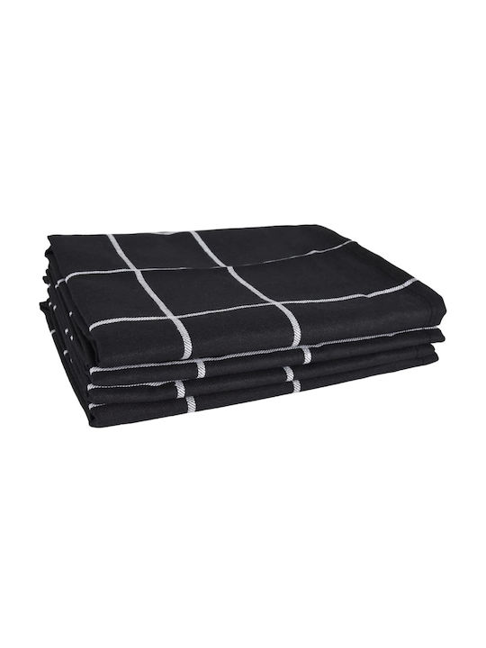 vidaXL Towel from 100% Cotton in Black Color 12pcs