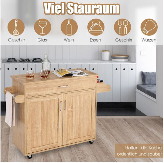 Επιδαπέδιο Ντουλάπι Καφέ 116x40x85εκ.