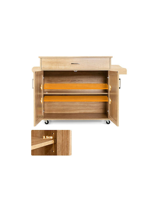 Floor Kitchen Cabinet Brown 116x40x85cm