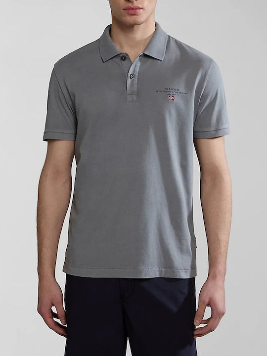 Napapijri Elbas Herren Kurzarmshirt Polo Gray