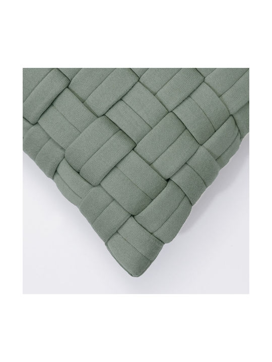Liolios Home Μαξιλάρι Καναπέ Clusp από 100% Βαμβάκι Pistachio Green 40x60εκ.
