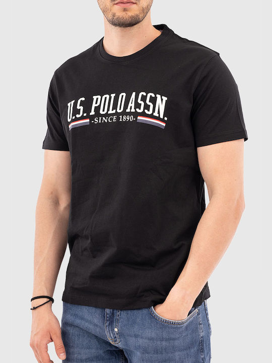 U.S. Polo Assn. T-shirt Bărbătesc cu Mânecă Scurtă Black