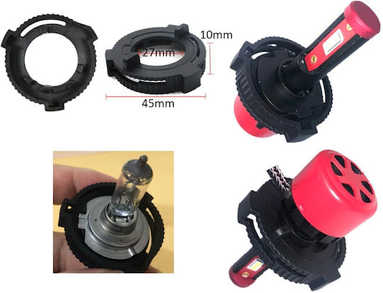 Adaptoare Bec Auto LED H7 pentru Ford Fiesta 2buc