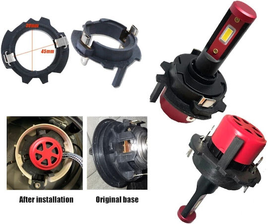 Adapter für Autoscheinwerferlampen LED H7 für Volkswagen Jetta / Golf 2Stk