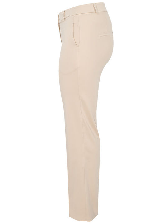 Pantaloni evazați bej