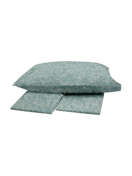 Sunshine Duvet Cover Single 170x250 Menta Aqua