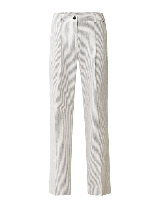 Mexx Women's Linen Trousers Off White