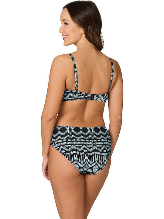Nip Tuck Women's Colorful Swim Brief Esperance Black Brigette