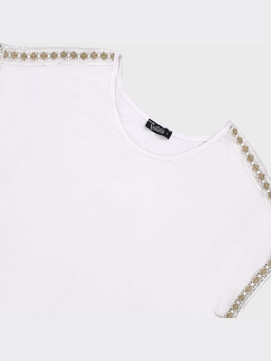Women's Athletic Blouse White
