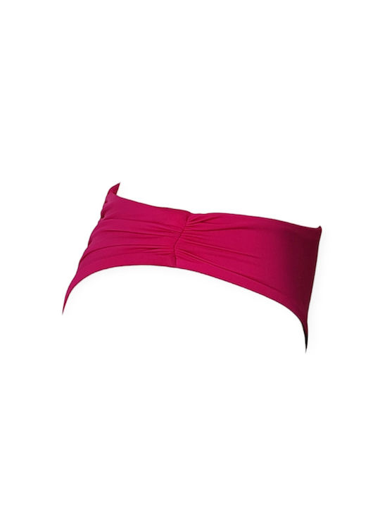 Bikini Brazilia Talie înaltă Fucsia