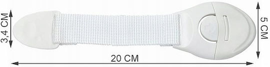 Заключване за шкаф и чекмедже от Пластмаса в Бял Цвят 10бр