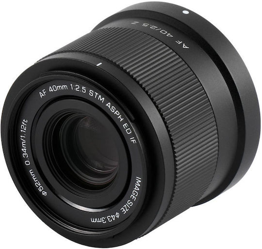 Viltrox Full Frame Camera Lens AF 40mm f/2.5 Fixed for Nikon Z Mount Black