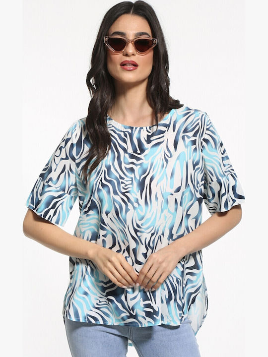 Damen Bluse Blau