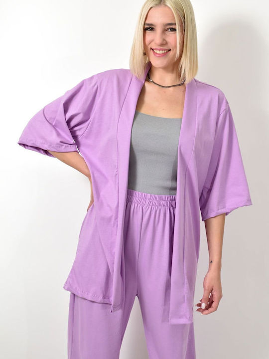 First Woman Damen Kimono Lila