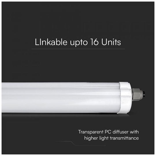 V-TAC Lumină Batten Liniar Pentru Exterior cu LED Integrat 18W 60buc
