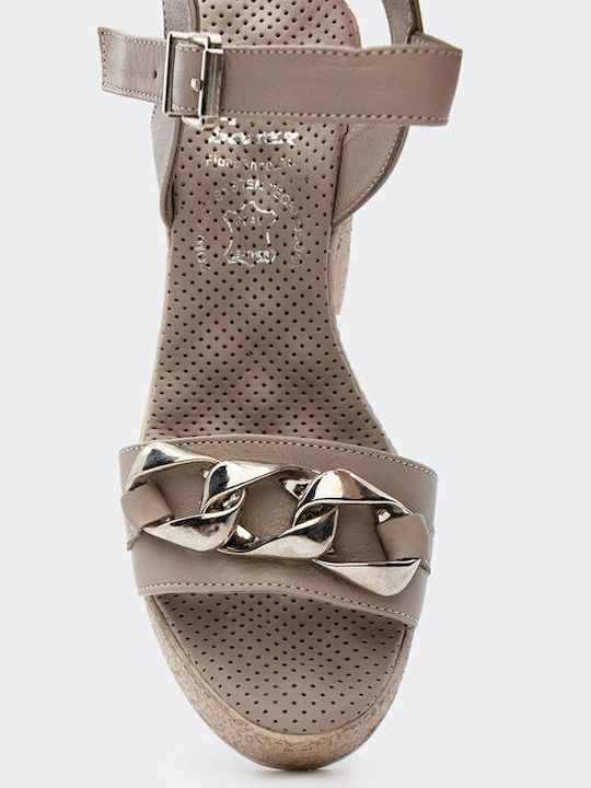 Leather Sandals Anatomic Gray