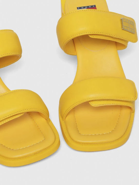 Leather Sandals Yellow