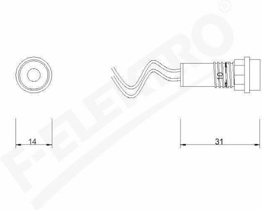 LED Anzeigelampe 24V Grün F4.0062