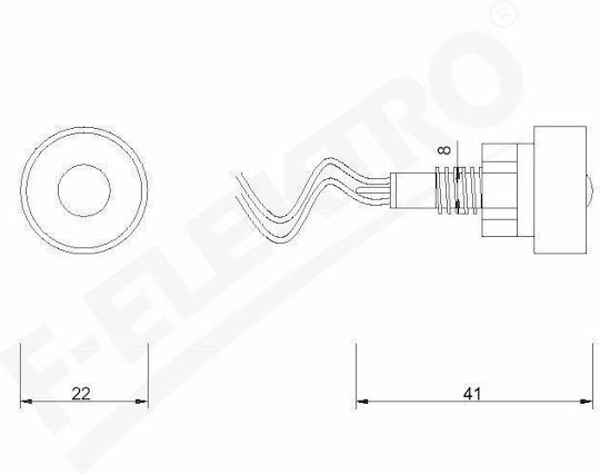LED Индикаторна светлина 24V Червено 1бр F4.0070