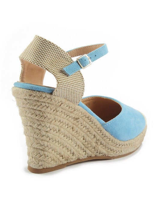 Platforme Dama În Stil Espadrile Albastru