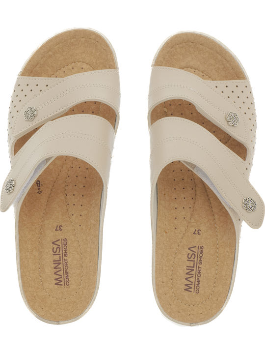 Women's Platform Wedge Sandals Beige