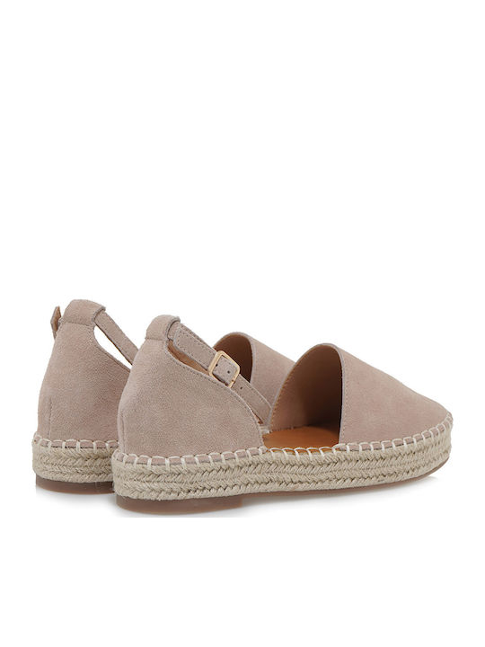 Women's Leather Espadrilles Brown