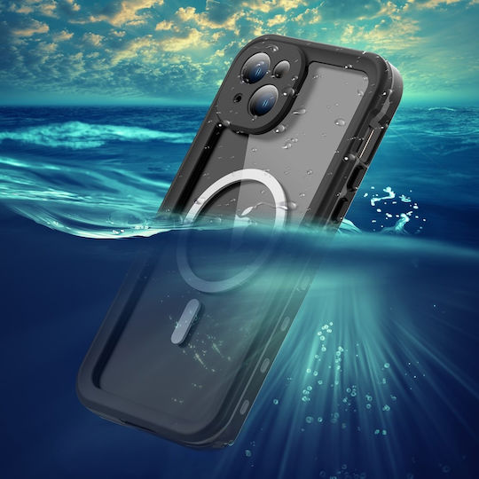 Shellbox Back Cover Σιλικόνης Αδιάβροχο Μαύρο (iPhone 15 Plus)