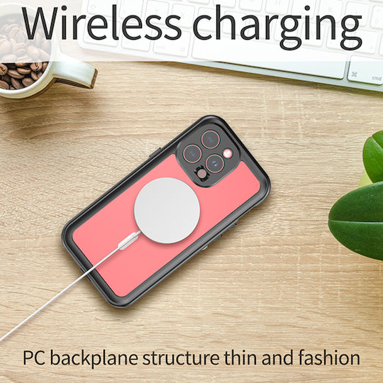 Shellbox 360 Full Cover Silicon / Plastic Impermeabil Negru (iPhone 15 Pro Max)