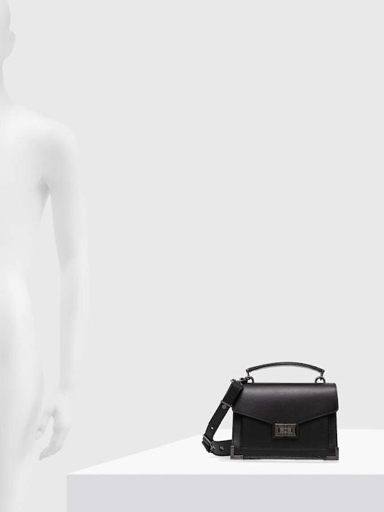 Kooples Leather Handbag Color Black Afsemilys108