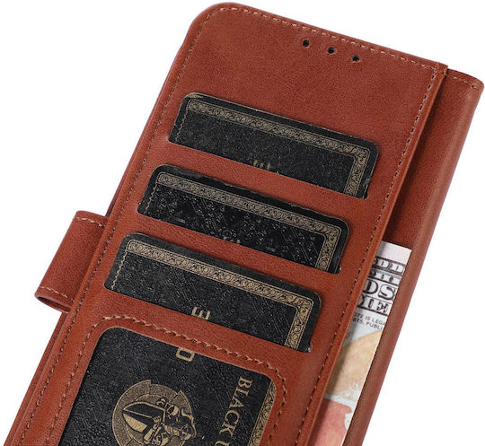 Xiaomi Redmi K70e Poco X6 Pro Cow Texture Leather Phone Case Brown