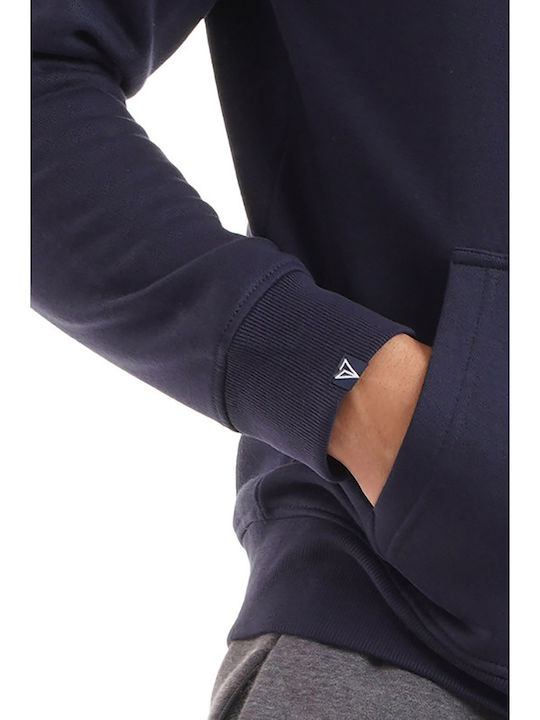 Sweatshirt with Hood Navy Blue