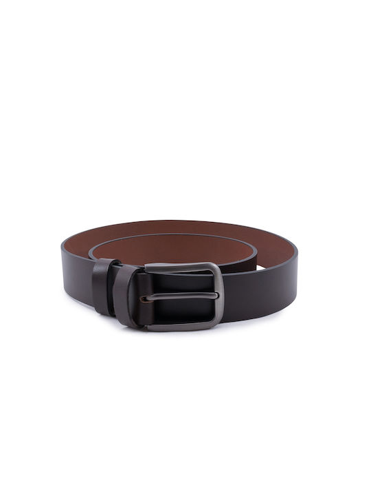 190-324 Petridis Men's Leather Belt Brown