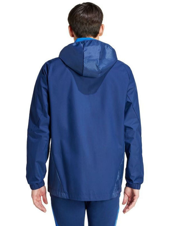 Adidas Tiro Men's Hooded Cardigan with Zipper Blue