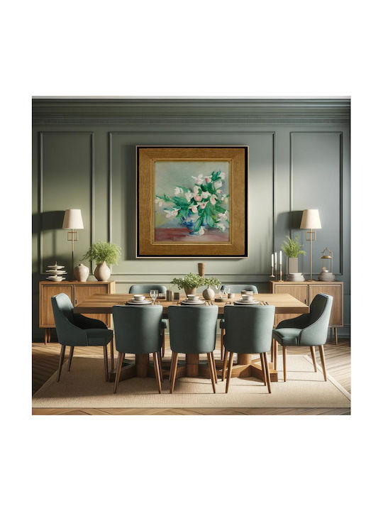 Untitled (flowers In A Vase) (1899) By Julia Collins Stohr Painting on Canvas 110x110cm