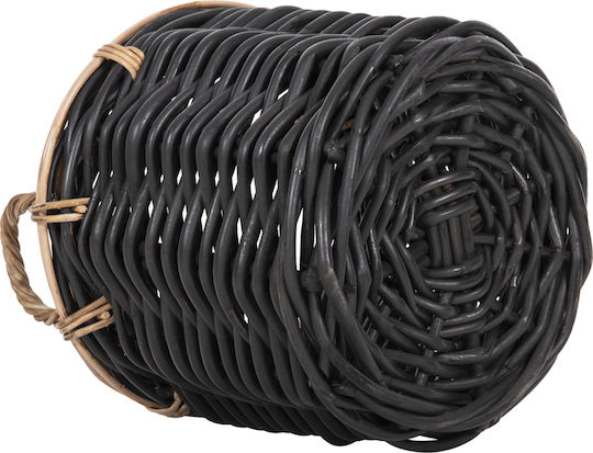 HomeMarkt Set de coșuri decorative Ratan cu mânere Black 61x61buc 2buc