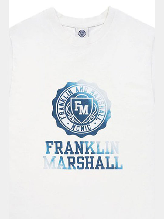 Franklin & Marshall Men's Short Sleeve Blouse White