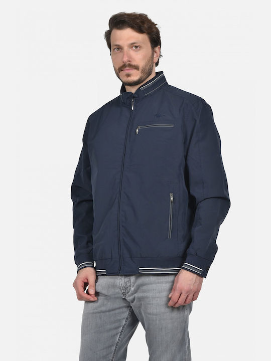 Castor Herren Jacke Lässig Marineblau