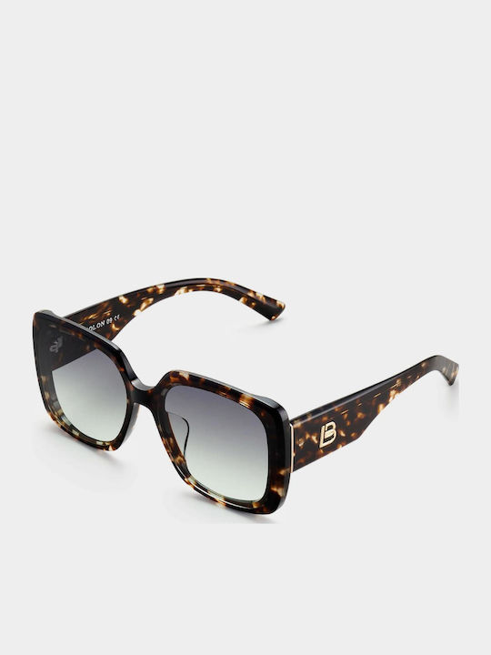 Bolon Damen Sonnenbrille mit Braun Schildkröte Kunststoff Gestell und Gray Verlaufsfarbe Linse BL3183A28