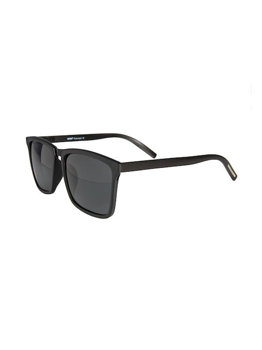 V-store Men's Sunglasses with Black Plastic Frame and Black Polarized Lens POL10018BLACK