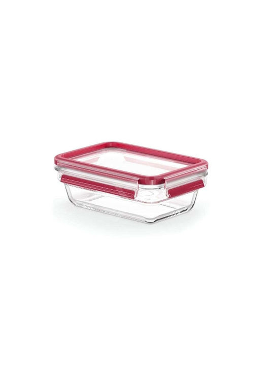 Tefal Microwave Glass Lunch Box Red 700ml
