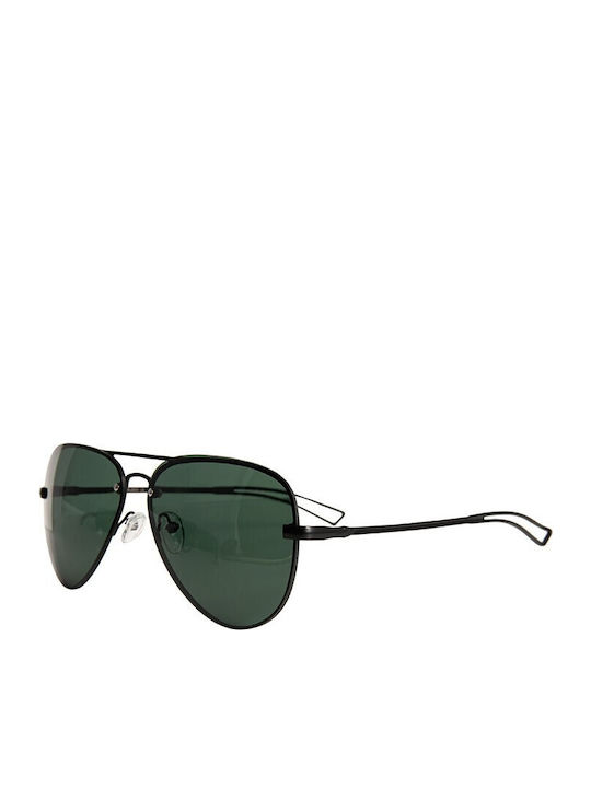 V-store Damenteil Sonnenbrillen mit Schwarzem Horn umrandetem Rahmen und Schwarzem Verlaufsfarbe Polarisiert Linse POL9534GREENBLACK