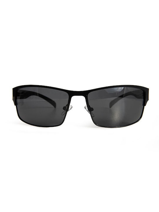 V-store Ochelari de soare cu Negru Din plastic Rame și Maro Polarizate Lentilă POL60325BLACK