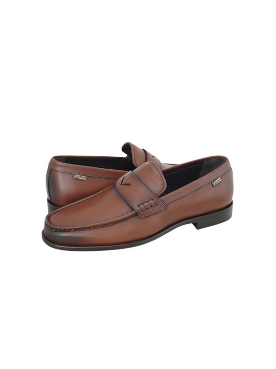 Gianna Kazakou Men's Leather Loafers Brown