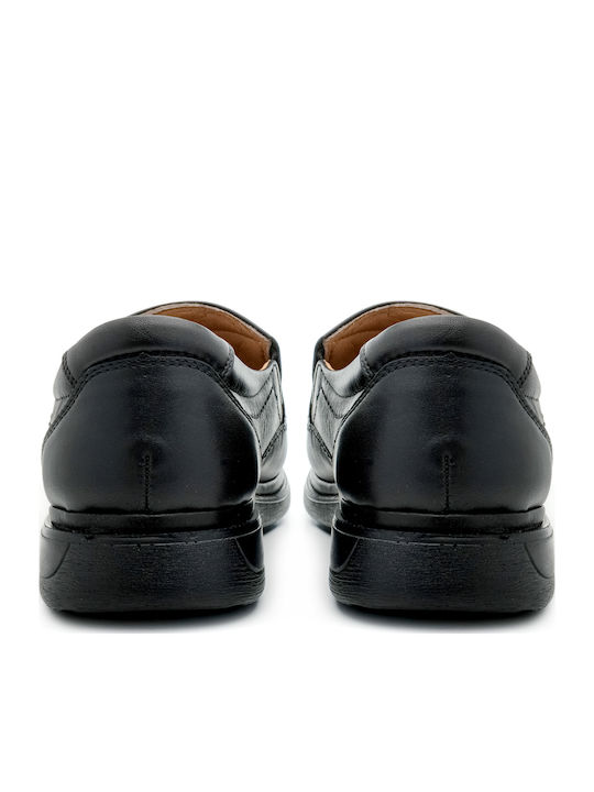 Leder Herren Mokassins in Schwarz Farbe