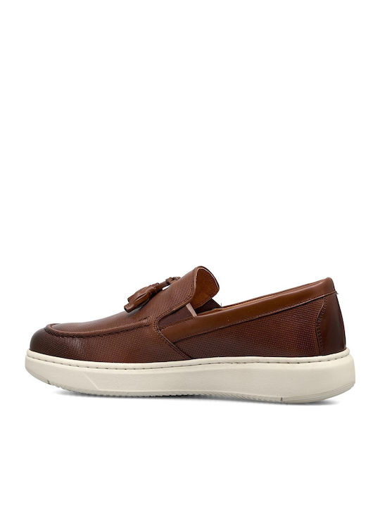 Men's Leather Moccasins Tabac Brown
