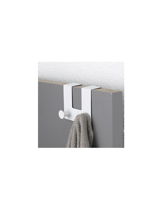 Door Hook 2 Slots Metallic 12.5x7.2x7.2cm