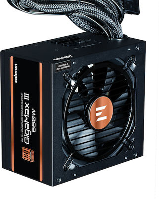 Zalman GigaMax III 850W Μαύρο Τροφοδοτικό Υπολογιστή Full Wired 80 Plus Bronze