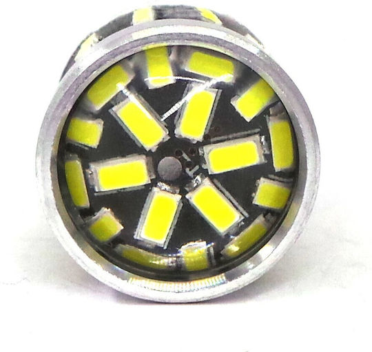 Лампи Автомобила BA15S / P21W / R5W / R10W / DRL Canbus LED Бял 12-24V 1бр
